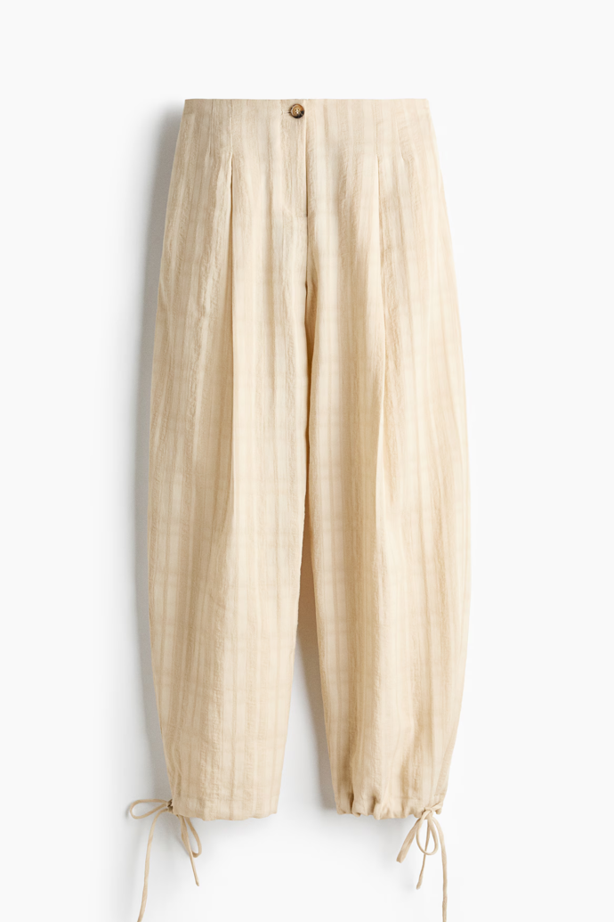 Balonové kalhoty se stahovacími šňůrkami, H&M, 739 Kč