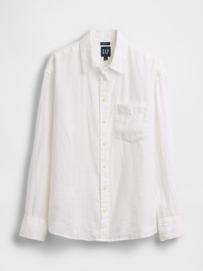 Lněná oversize košile, GAP,  1999 Kč