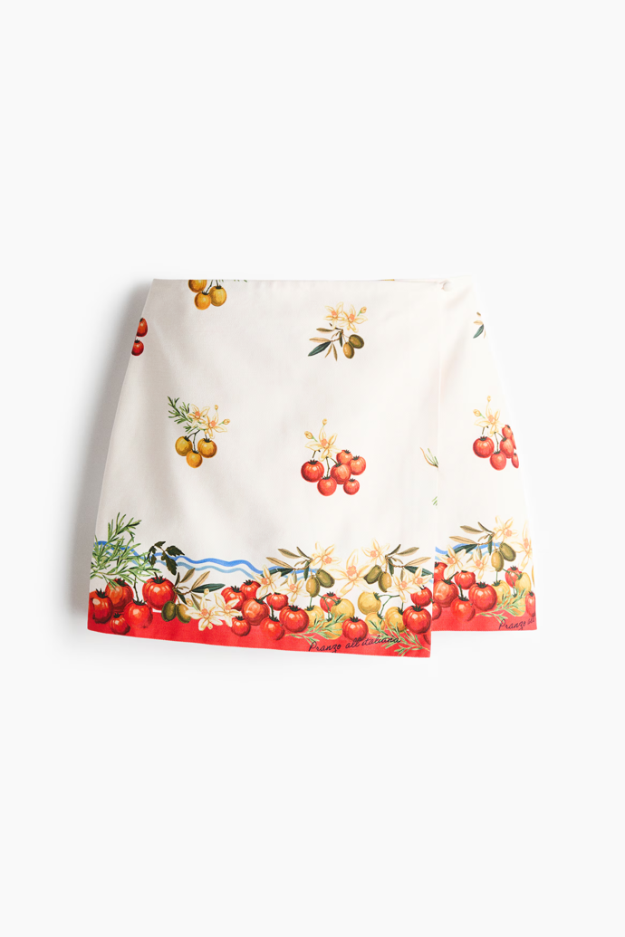 Bavlněná zavinovací sukně, H&M, 739 Kč