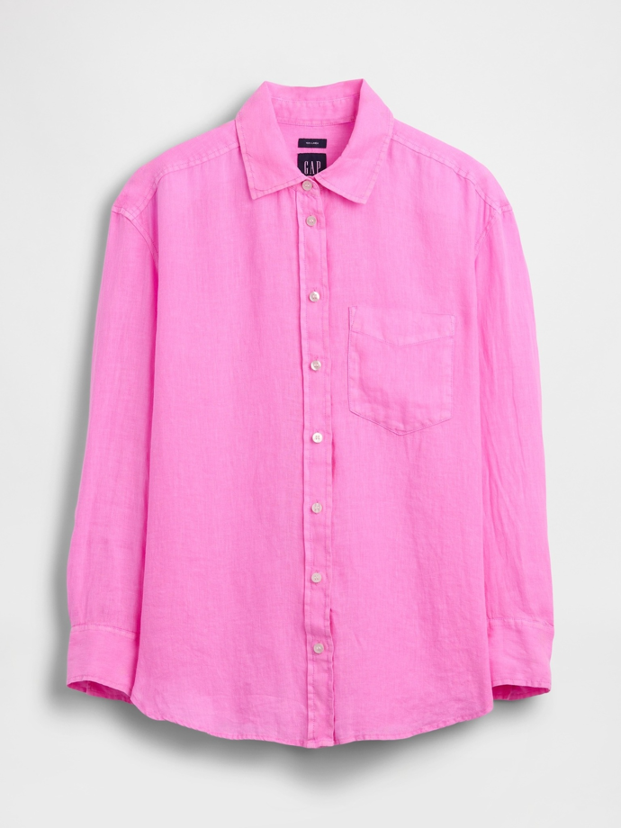 Lněná oversize košile, GAP, 1999 Kč