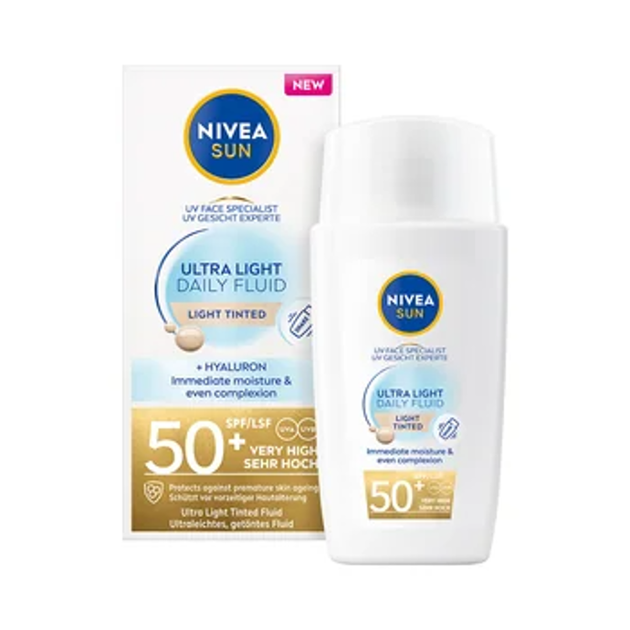 Tónovací pleťový fluid s SPF 50+, Nivea, 340 Kč