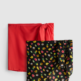 Set 2 mini sarongů, Primark, 180 Kč