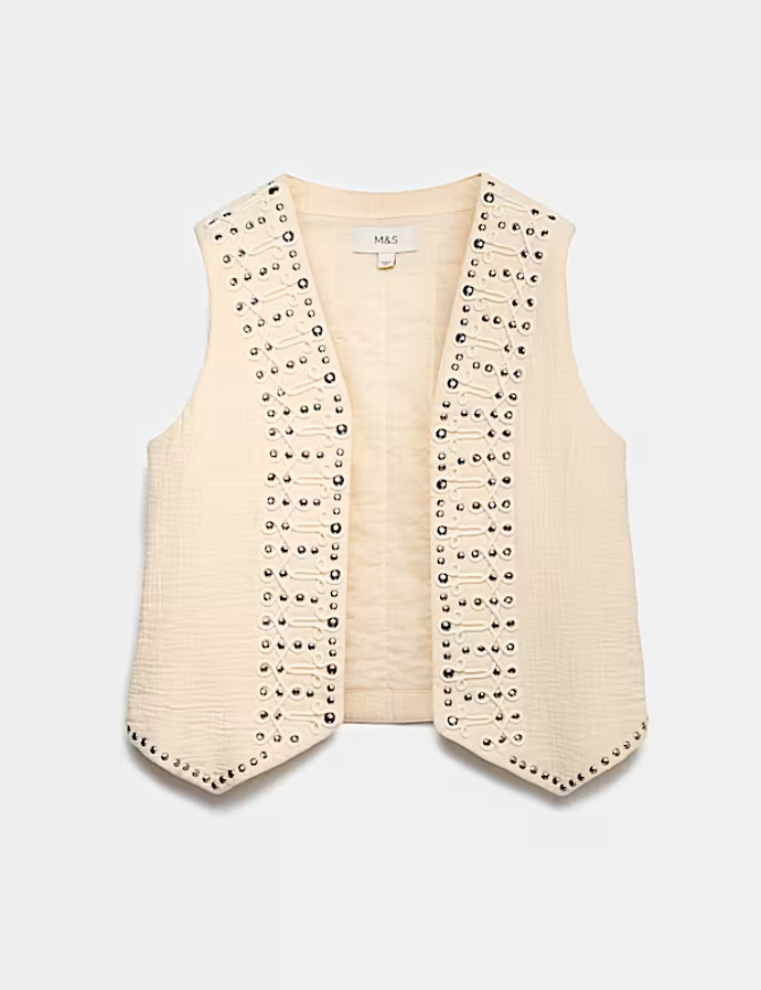 Vesta se cvočky z čisté bavlny, Marks & Spencer, 2 199 Kč