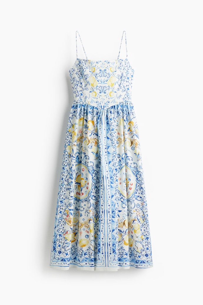 Bavlněné šaty na ramínka, H&M, 979 Kč