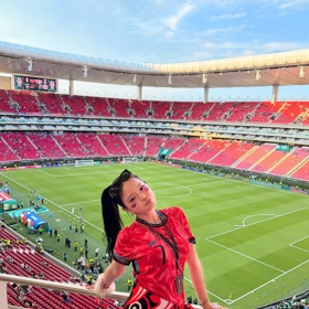 Influencerka Ino Cat na World Cup.