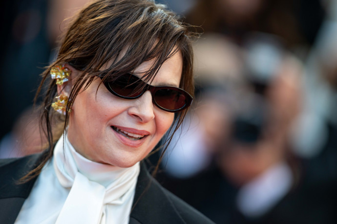 Herečka Juliette Binoche v devadesátkových oválech