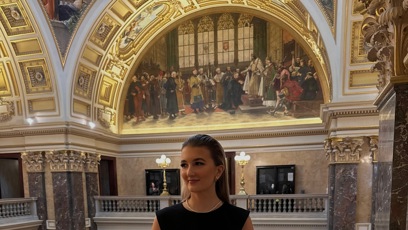 FOTO: Kristýna Bezděková vystupuje na TV Nova.