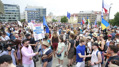 FOTO: Demonstrace na Kavčích horách.