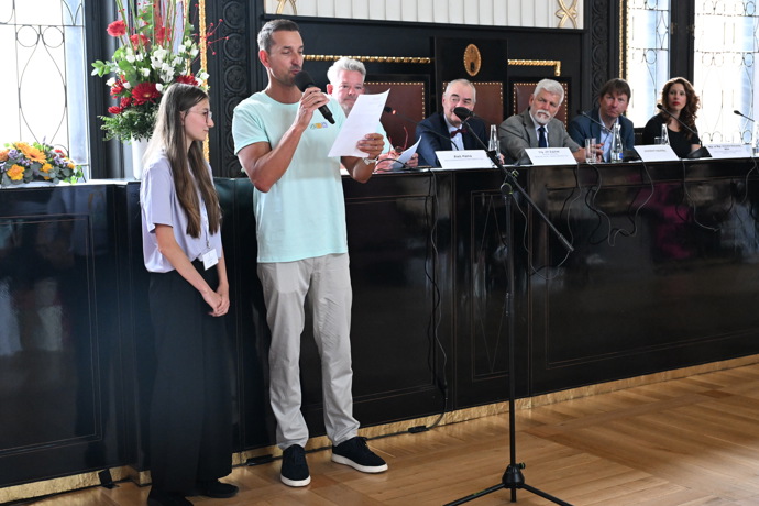 Dorazil i sportovec Martin Košťál. 
