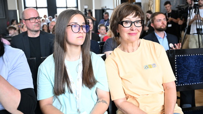 FOTO: Petra Černocká v publiku.