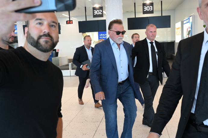 Arnold Schwarzenegger v Praze.
