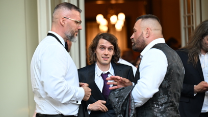 FOTO: Karlos Vémola s Radkem Filipim a Filipem Kratochvílem si zašli na Arnolda Schwarzeneggera.
