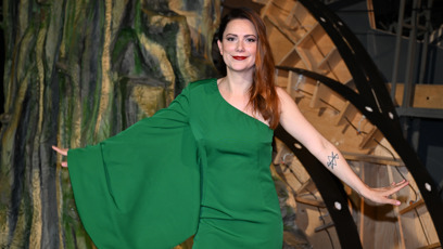 FOTO: Ivana Korlová v šatech od Martiny Pipkové Loudové.