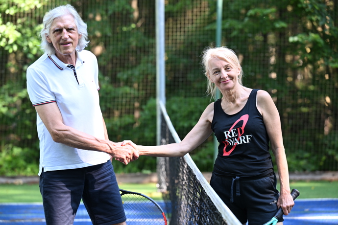 Veronika Žilková si s Ivanem Hubačem si zahráli tenis.