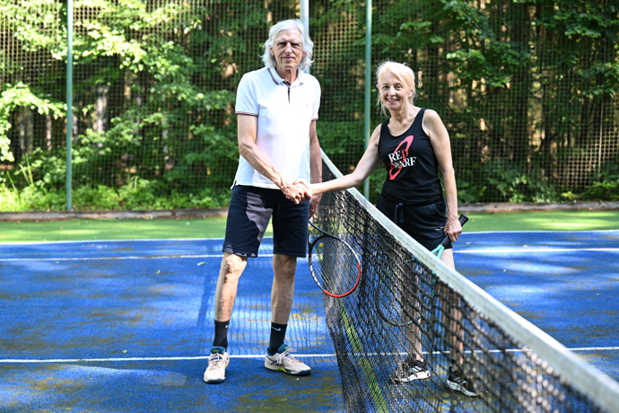 Veronika Žilková si s Ivanem Hubačem si zahráli tenis.