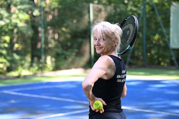 Veronika Žilková si s Ivanem Hubačem si zahráli tenis.