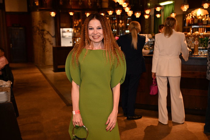 Barbora Fišerová na premiéře filmu Filman.