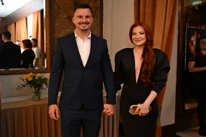 Herečka Kateřina Bláhová s partnerem.