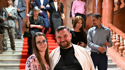 FOTO: Tomáš Magnusek s partnerkou.