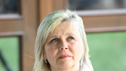 FOTO: Eva Pavlová v diecézním centru.
