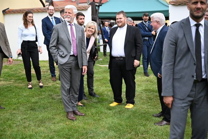 Petr Pavel a Eva Pavlová na Vysočině.