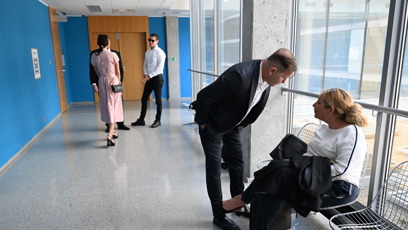 FOTO: Jaromír Soukup u soudu s Agátou Hanychovou.