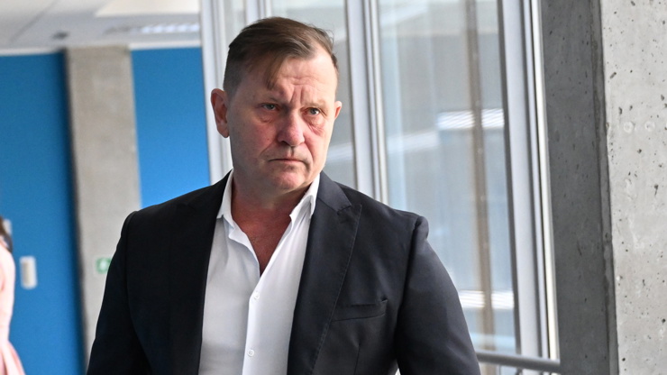 Jaromír Soukup u soudu s Agátou Hanychovou.