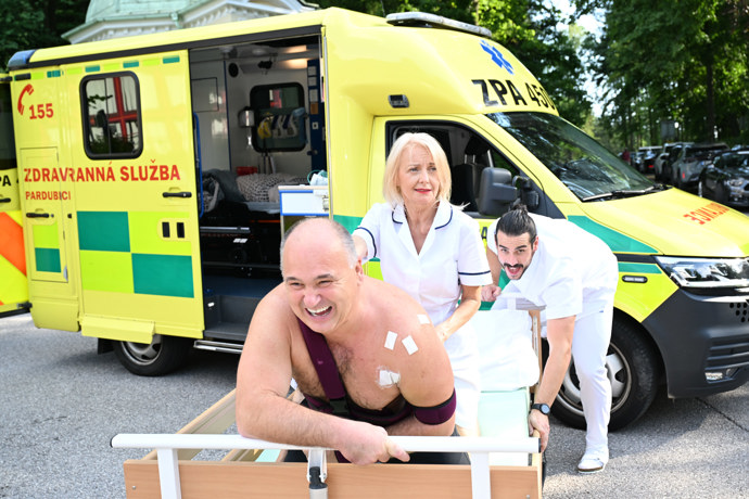 Veronika Žilková předvedla vtipnou scénu.