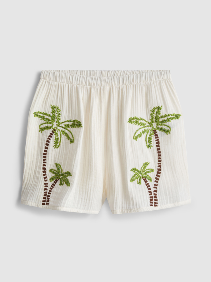 Vyšívané plážové šortky, Primark, 358 Kč