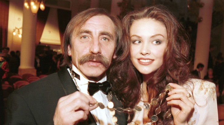 Lenka Beličková v roce 1995 s Pavlem Zedníčkem.