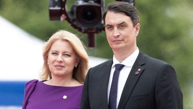 Elegantní Zuzana Čaputová s manželem Jurajem.