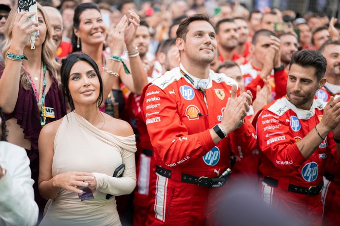 Kim Kardashian na F1.
