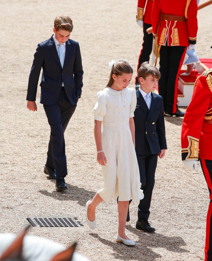 Princezna Charlotte se svými bratry, princem Louisem a princem Georgem.