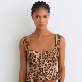 Leopardí top, Rema, 6475 Kč, prodává Reiss