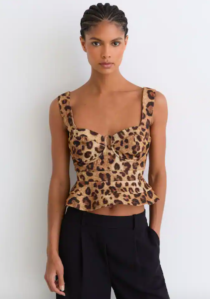 Leopardí top, Rema, 6475 Kč, prodává Reiss