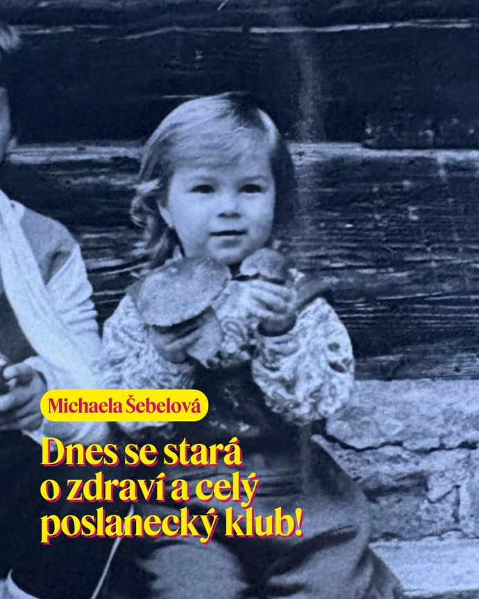 „Dnes se stará o zdraví a celý poslanecký klub,“ uvádí hnutí STAN na svém Instagramu k fotografii Michaely Šebelové. 