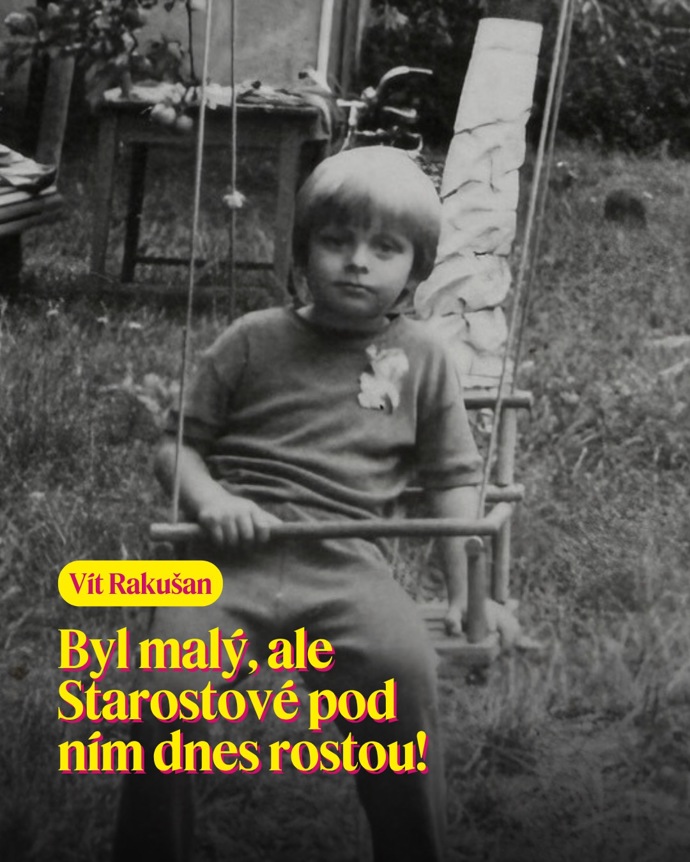 „Byl malý, ale Starostové pod ním dnes rostou,“ uvádí hnutí STAN na svém Instagramu k fotografii Víta Rakušana. 