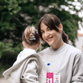 Modelka Kateřina Sokolová se svou dcerou Sárou.
