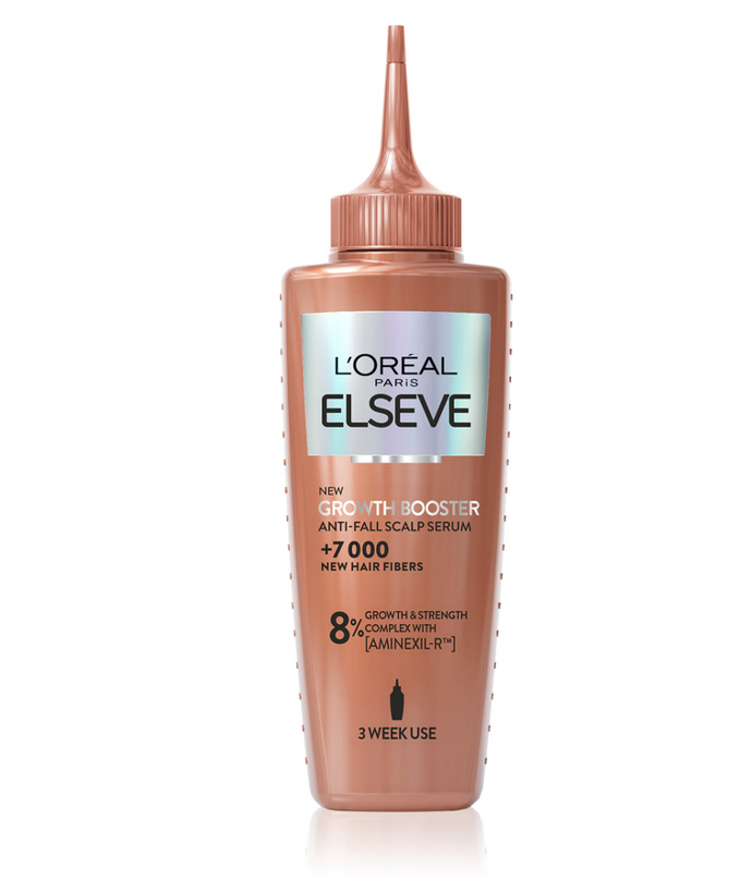 Posilující a regenerační vlasové sérum proti vypadávání vlasů L’Oréal Paris Elseve Growth Booster přináší pokročilou technologii s patentovaným komplexem Aminexil-R™, která posiluje kořínky a snižuje jejich vypadávání. 314 Kč Posilující a regenerační vlasové sérum proti vypadávání vlasů L’Oréal Paris Elseve Growth Booster přináší pokročilou technologii s patentovaným komplexem Aminexil-R™, která posiluje kořínky a snižuje jejich vypadávání. 314 Kč