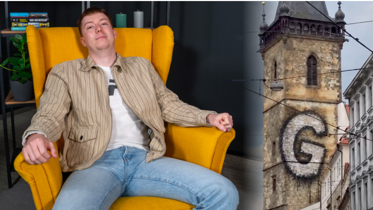 Jakub Jíra oblepil Česko tajemným logem. V novém projektu má Paroubka i Kajínka