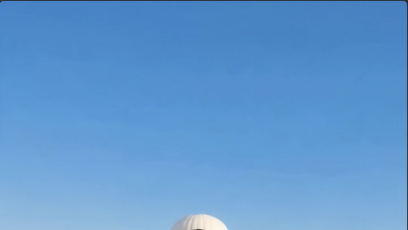 FOTO: Horkovzdušný balón s logem projektu G křižoval oblohu a lákal na novou streamovací službu.