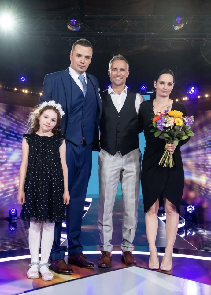Martin s manželkou a dcerou.