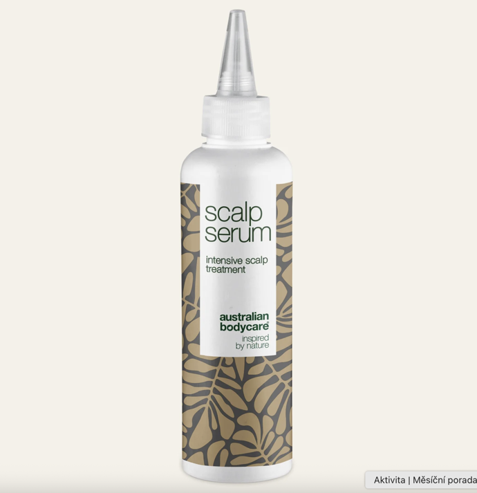 Čistící sérum pro svědivou pokožku hlavy, mastné vlasy a podráždění Australian Body Care, 399 Kč (150 ml) Čistící sérum pro svědivou pokožku hlavy, mastné vlasy a podráždění Australian Body Care, 399 Kč (150 ml)