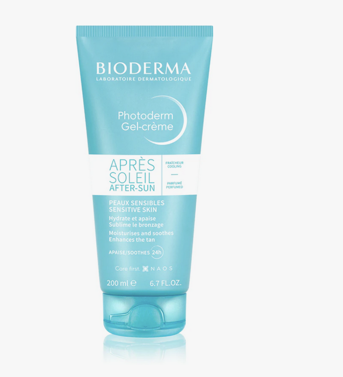 klidňující gel po opalování s chladivým účinkem Bioderma Photoderm After Sun. 392 Kč