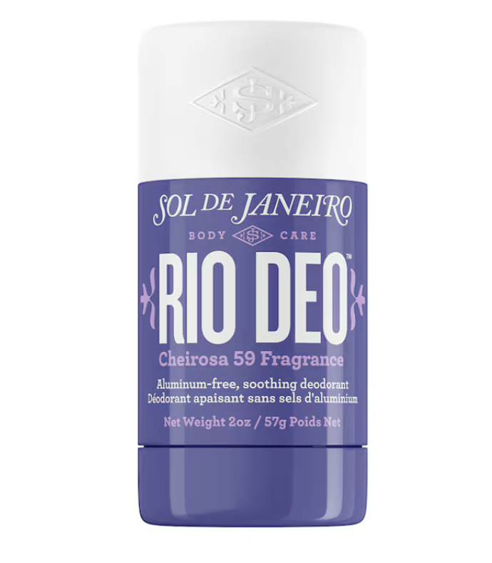 Sol de Janeiro Delicia Drench Rio Deo 59: Deodorant bez obsahu hliníku a uhličitanů, který odstraňuje zápach, zklidňuje pokožku a pomáhá proti zarůstání chloupků. 380 Kč