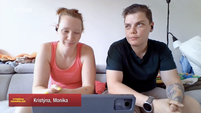 Monika s Kristýnou ve Výměně manželek.