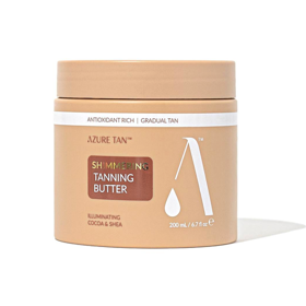 Tělové máslo pro postupné opálení Azure Tan, 543 Kč (200 ml), prodává Hebe Tělové máslo pro postupné opálení Azure Tan, 543 Kč (200 ml), prodává Hebe