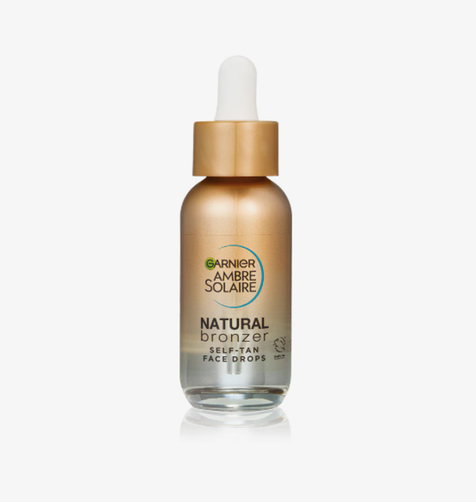 Samoopalovací kapky na obličej Ambre Solaire, Garnier, 350 Kč (30 ml), prodává Notino