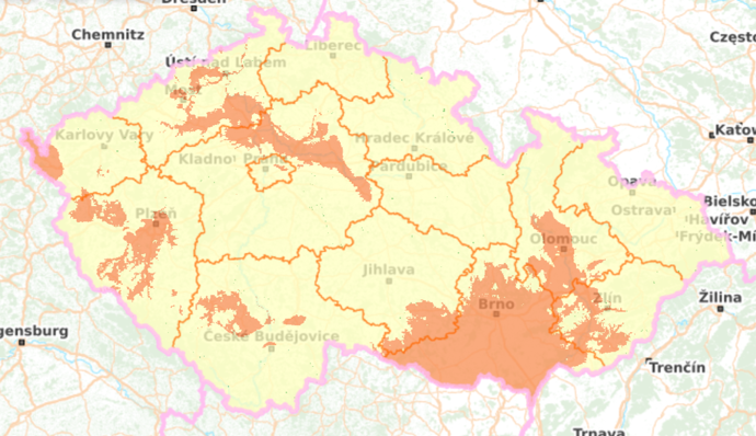 Houbová mapa k 19. červnu 2026.