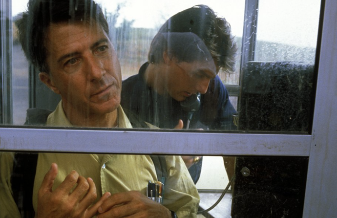 Dustin Hoffman a Tom Cruise ve filmu Rain Man.